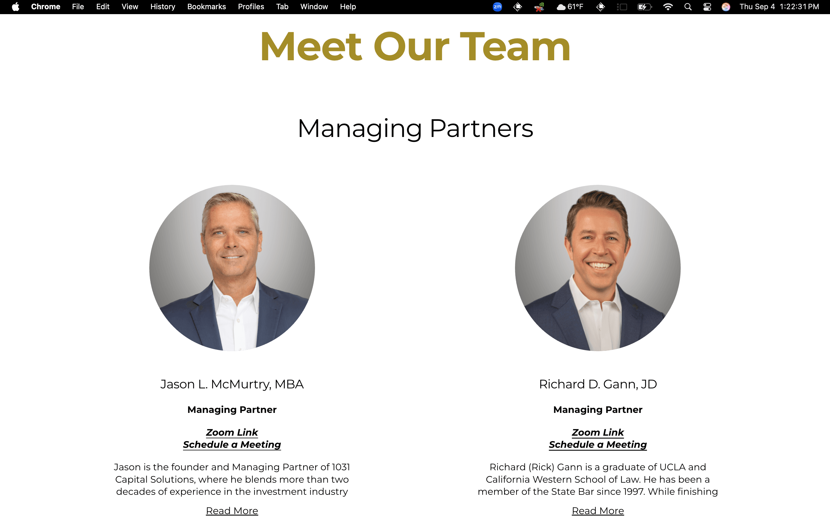 Financial Services Website