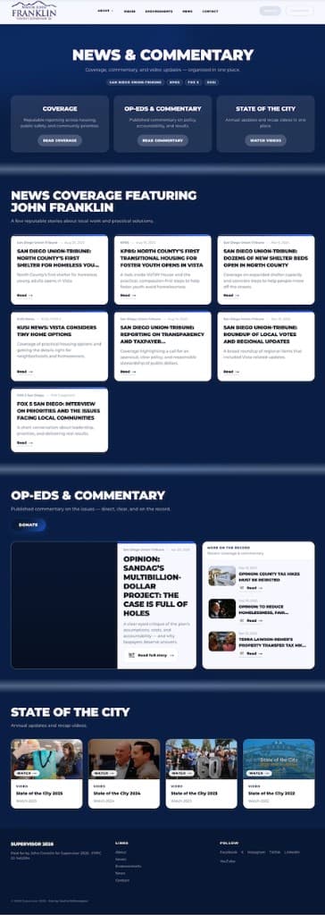 News & Commentary - Mayor John Franklin